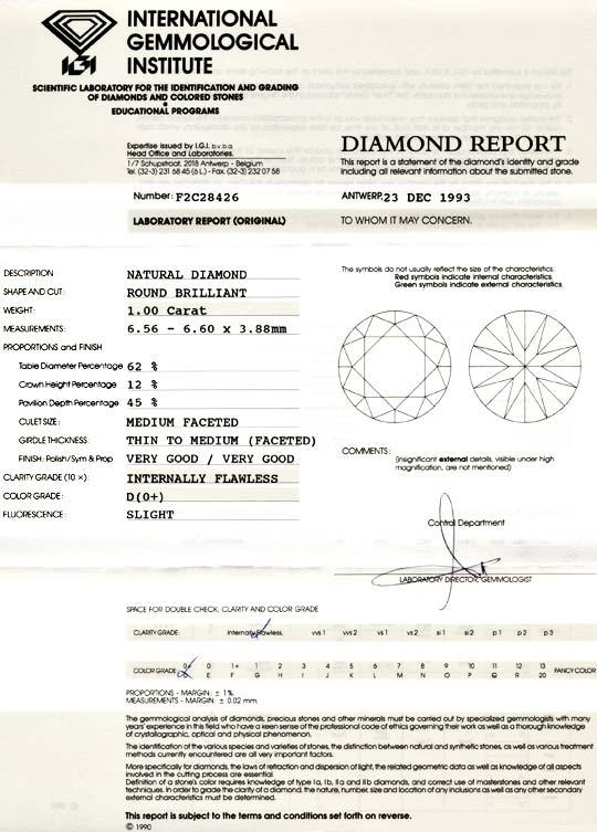 Foto 9 - Diamant-Brillant 1ct Lupenrein River D IGI VGVG Diamond, D5516
