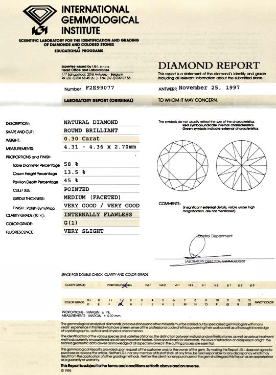 Foto 9 - Diamant 0,30 Brillant IGI Lupenrein feines Weiss, D5790