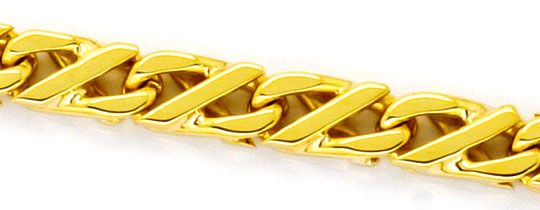 Foto 2 - Dollarkette massiv Gelbgold 18K/750 Goldkette Karabiner, K2248